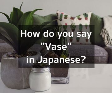 How do you say “Vase” in Japanese?「花瓶（かびん）」Kabin