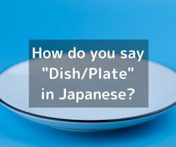 How do you say “dish/plate” in Japanese?「皿（さら）」Sara