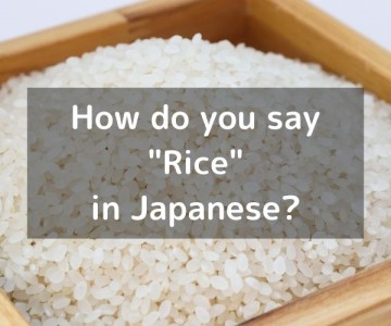 How do you say “Rice” in Japanese?「米（こめ）」Kome